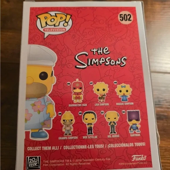 Funko Pop The Simpsons Homer Muumuu #502 NEW Hot Topic Exclusive - Picture 2 of 4